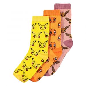 Image de Difuzed Chaussettes - Pokemon - Pack De 3 Crew T39/42