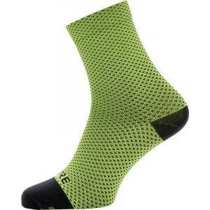 Image de Gore Wear C3 Dot Mid - Chaussettes - jaune/noir 44-46 Chaussettes