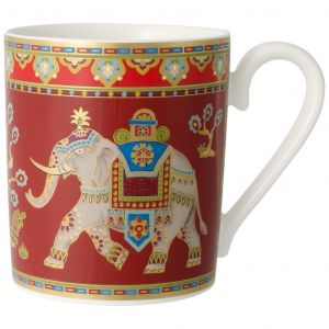 Villeroy & Boch 10-4731-9651 Samarkand Rubin Kaffeebecher, 0,3l, Premium Bone Porzellan