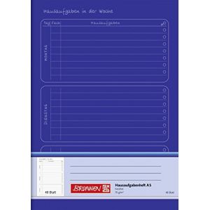 Brunnen Cahier de textes (A5, 48 feuilles), couleurs assorties