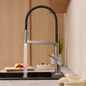 Hansgrohe Talis Select M54 Mitigeur de cuisine pivotant avec douchette extractible, 72861800,