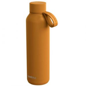 Quokka SOLID CON SUPPORTO AMBER | TERMO BOUTEILLE EN ACIER INOXYDABLE AVEC SUPPORT 630 ML