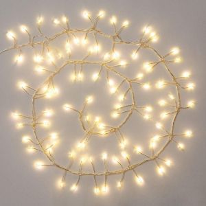 EDM Koopman International B.V. Cluster Light Chain, 100 LED Fairy Lights, Guirlande de Noël, éclairage d'hiver, blanc