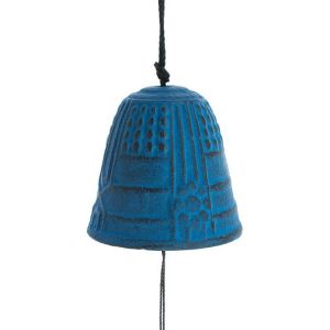 Iwachu Cloche Feng Shui Furin bleue 4,5 cm