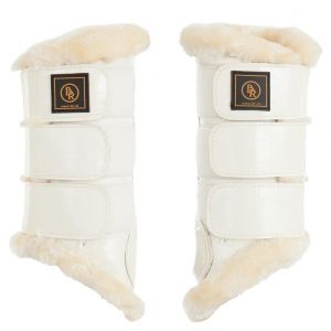 Guêtres fermées pour cheval en cuir verni BR Equitation Majestic