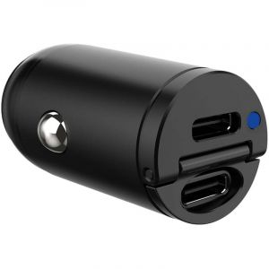 Celly Chargeur de voiture mini 2xusb c pd 30w