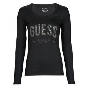 Guess Tshirt à manches longues avec logo brillant Noir - Taille 36