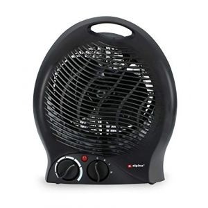Alpina Ventilateur avec un élément chauffant 1000/2000W/230V noir