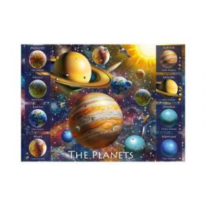 Dino Puzzle 500 pièces XL : Huit Planètes