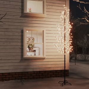 VidaXL Arbre &agrave; LED fleur de cerisier 368 LED Blanc chaud 300 cm