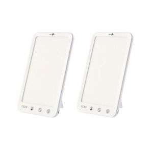 Lunartec : 2 lampes de luminoth&eacute;rapie avec LED CCT 10 000 lux