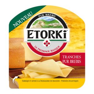 Image de Etorki Le fromage basque , tranches de pure brebis - Le paquet 6 tranches 120g