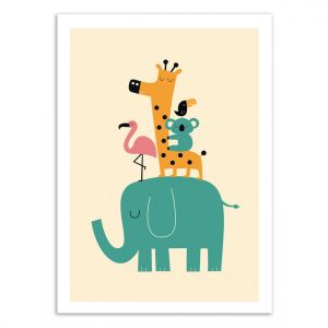 Wall Editions Poster Moving on Andy Westface multicolore - 30x40 cm