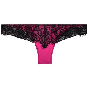 Tanga brésilien noir/fuchsia Dragon