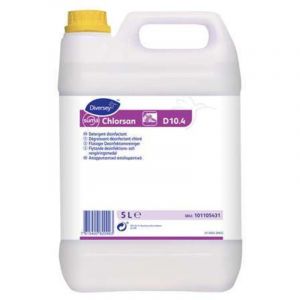 D&eacute;graissant D&eacute;sinfectant Chlore Sols et Surfaces x 4 Colis de 2 Bidons de 5L Diversey