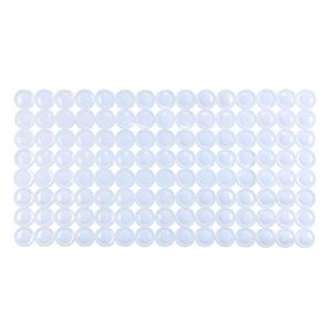 Wenko Tapis de bain Belem, tapis de baignoire antid&eacute;rapant avec ventouses, PVC, 67,5x36 cm, blanc