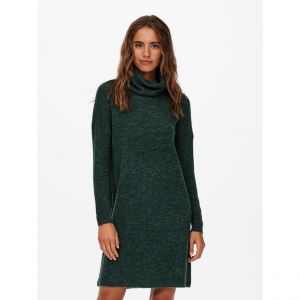 Only Onljana L/S Cowlnck Dress Wool KNT Noos Robe Femme, Vert, XS