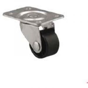 Roulette de meuble 25mm pivotante noire