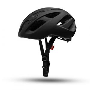 Casque de vélo noir mat pour adultes 54-59cm de Crazy Safety. Léger et avec système de ventilation, optimal pour de nombreux sports. Certifié EN 1078