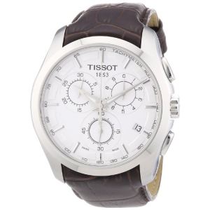 Tissot Couturier - Montre pour homme Chrono avec bracelet en cuir