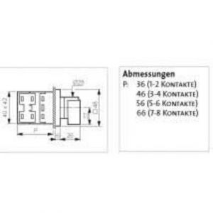 Baco Inverseur BANC02GQ1 16 A 2 x 30 ° gris, noir 1 pc(s)