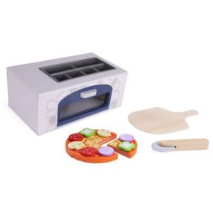 Gerardo's Toys four à pizza en bois avec pizza 28 cm 15 pièces