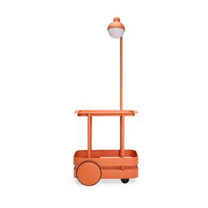 Fatboy Desserte avec lampadaire en aluminium tangerine 78 x 55 cm Jolly Trolley