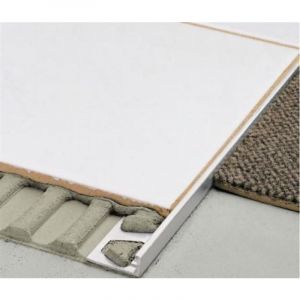 Profil&eacute; pour rev&ecirc;tement de sols SCHIENE BASIC - Alu anodis&eacute; mat - Hauteur 6 mm - Barre de 2,5 M - Prix au ML - bois