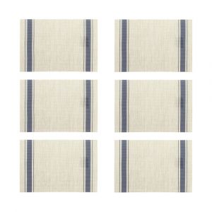 Novastyl Lot de 6 sets de table tissé en pvc et 45x30cm