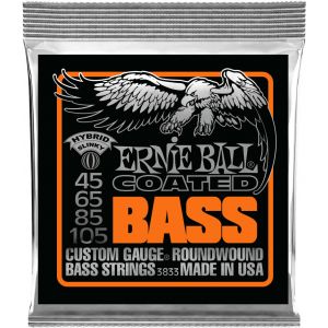 Ernie Ball 3833 Coated Bass Hybrid Slinky jeu de cordes .045 - .105