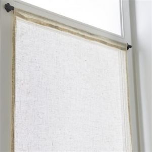 Vitrage tamisant, Rio naturel l.90 x H.210 cm