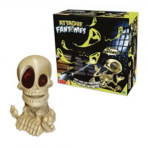 ATTACK FANTOMES, Jeu de tir sur des fantômes, Electronique, Parle en français, Jouet pour Enfants dès 5 Ans, 8915, Noir, Jaune
