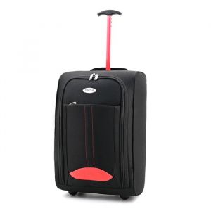 Tortue Valise Cabine Souple Légère à 2 roulettes Polyester 600D (Rose)