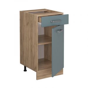 Vicco - Meuble cuisine R-Line, Bleu-gris, 40 cm sans plan de travail