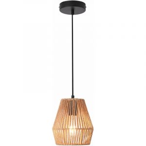 Lustre lampe lumière suspendu suspension en corde tissée liverpool 160 x 18 cm beige lux.pro 03_0007476