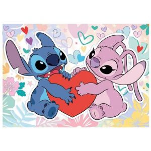 Educa Puzzle Disney 500 pieces Stitch et Angel Love colle Fix Nouveaute Dessins animes Enfant Adulte Set puzzle Classic carte