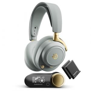 SteelSeries Casque gamer Arctis Nova Elite Gold Sage