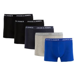 Jack & Jones Boxers Basic Plain Trunks Homme (lot de 5)