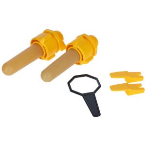 Kerbl Tétine hygiénique avec tétine et clé montage (x2)