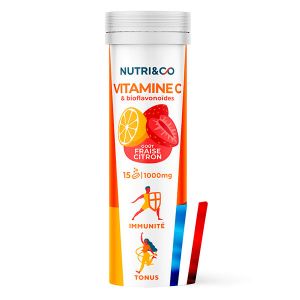 Nutri&Co Vitamine C Go&ucirc;t Fraise-Citron