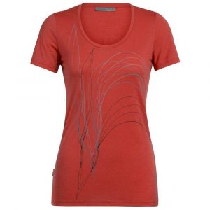 Icebreaker T-shirts Tech Lite Scoop Leaf - Fire - Taille XS