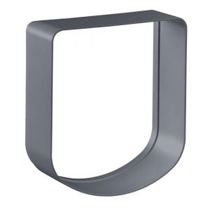 Ferplast Extension pour Porte pour Petits Chiens et Chats chatière basculante Swing 1 Extension, 15,5 x 5 x h 16 cm, Profondeur 5 cm, Gris