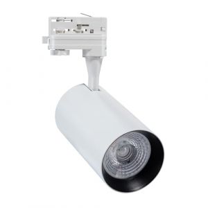 Image de Vulcan Spot led sur Rail Triphasé 30W Blanc 3000K Blanc chaud