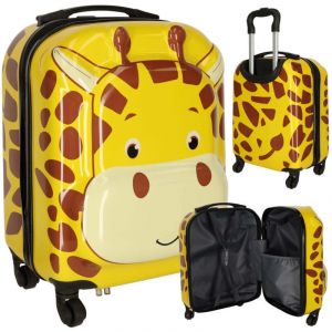 Valise de voyage enfant &agrave; roulettes girafe