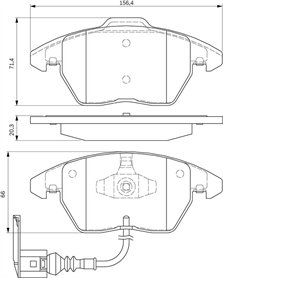 Image de Bosch BP938 - 4 Plaquettes de frein Avant