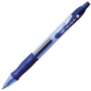 Image de Bic 12 stylos roller Velocity bleus pointe moyenne (0,7 mm)