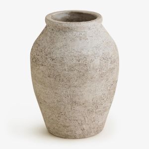 Vase 25 Cm Freda En C&eacute;ramique Beige Cr&egrave;me
