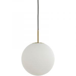 Light&living - suspension - Medina - blanc - verre - &oslash; 30cm -