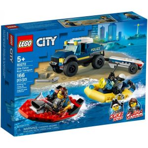 Lego Le transport de bateau de la police d'élite