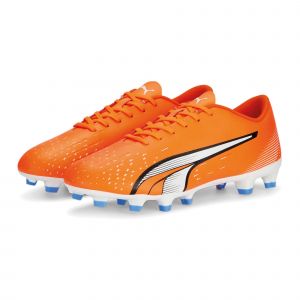 Puma Ultra Play Fg/ag Supercharge - Orange/blanc/bleu - Herbe Synthétique (Ag) / Herbe Naturelle (Fg), pointure 42½ - Orange - Taille 42½